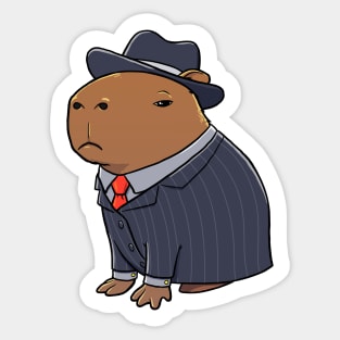 Capybara Gangster Sticker